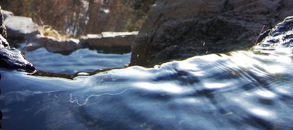 Spence top of waterfall WEB