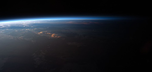 Sunrise terminator from space